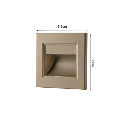 Brilagi - лестничный светильник STEP LIGHT LED/1,5W/230V IP44 золотой
