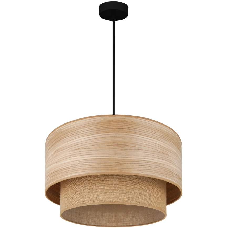 Brilagi - Подвесной светильник на тросе MONTANA BOHO 1xE27/15W/230V диам. 45 см коричневый/черный