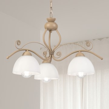Brilagi - Люстра на цепи ANTICO MODERN 3xE27/60W/230V бежевая
