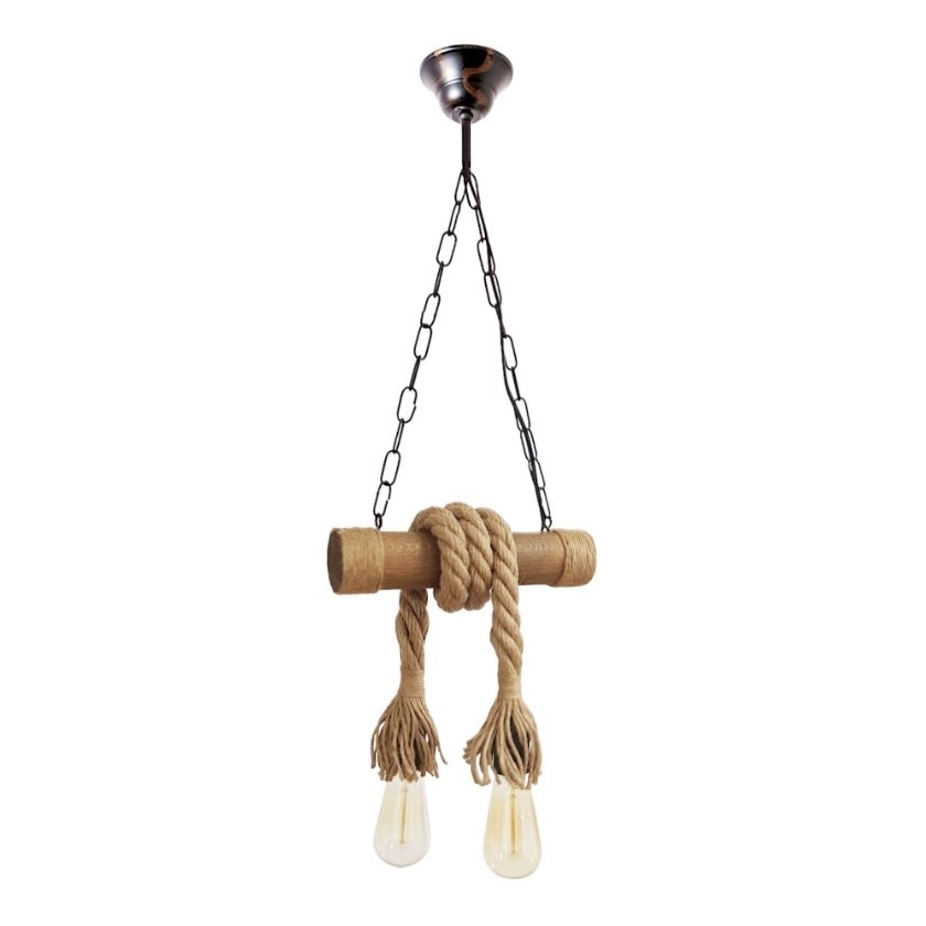 Brilagi - Люстра на цепи KOS 2xE27/60W/230V бук