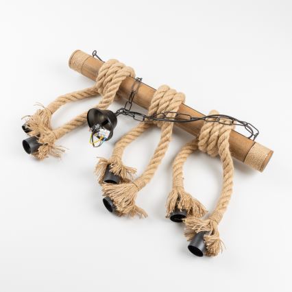 Brilagi - Люстра на цепи KOS 6xE27/60W/230V бук