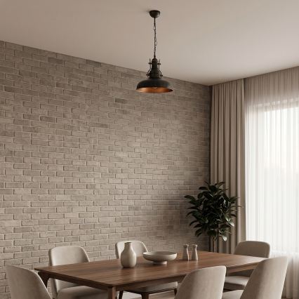 Brilagi - Люстра на цепи PYRONIC 1xE27/40W/230V диаметр 32 см бронза/патина