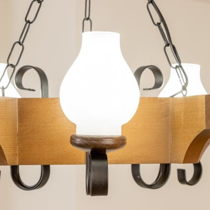 Brilagi - Люстра на цепи QUEEN 3xE14/40W/230V бук/орех