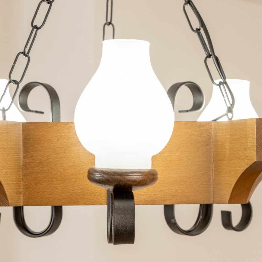 Brilagi - Люстра на цепи QUEEN 3xE14/40W/230V бук/орех