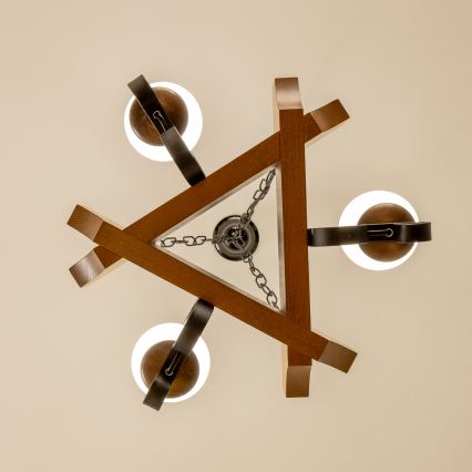 Brilagi - Люстра на цепи QUEEN 3xE14/40W/230V бук/орех