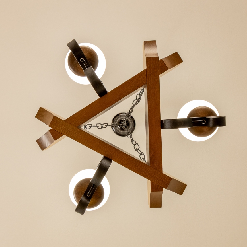 Brilagi - Люстра на цепи QUEEN 3xE14/40W/230V бук/орех