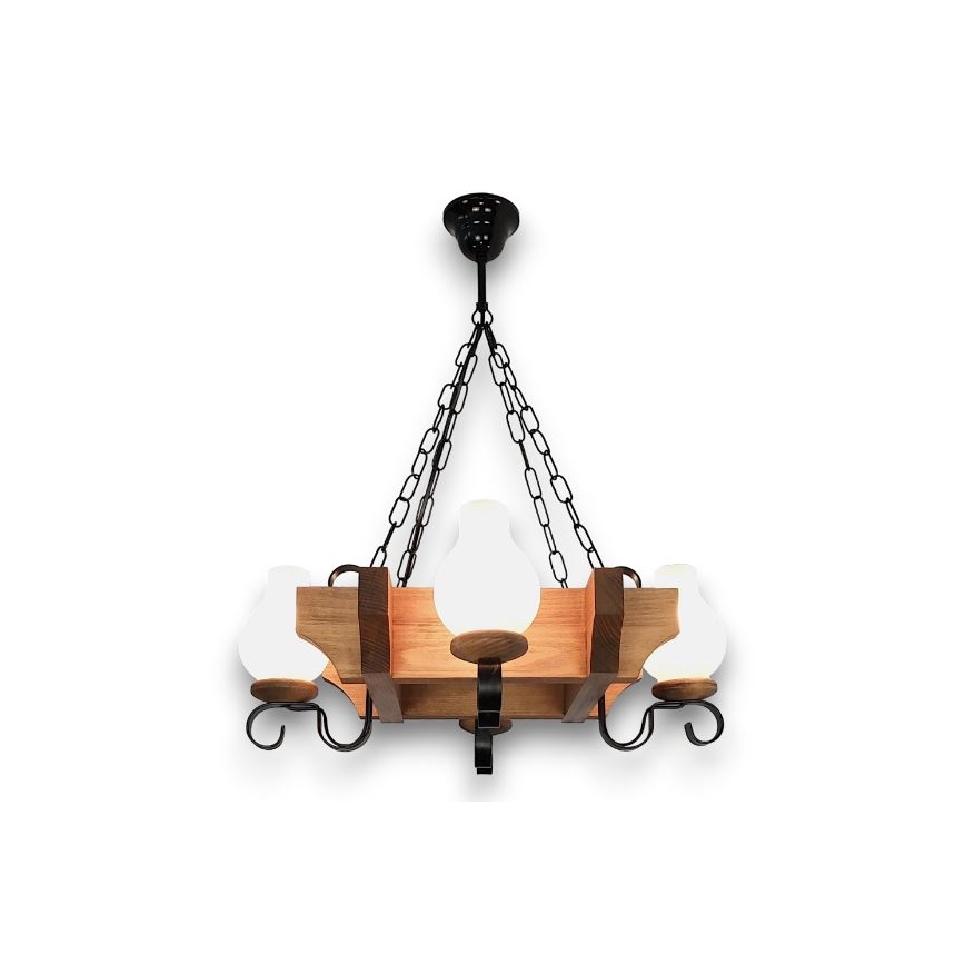 Brilagi - Люстра на цепи QUEEN 4xE14/40W/230V бук