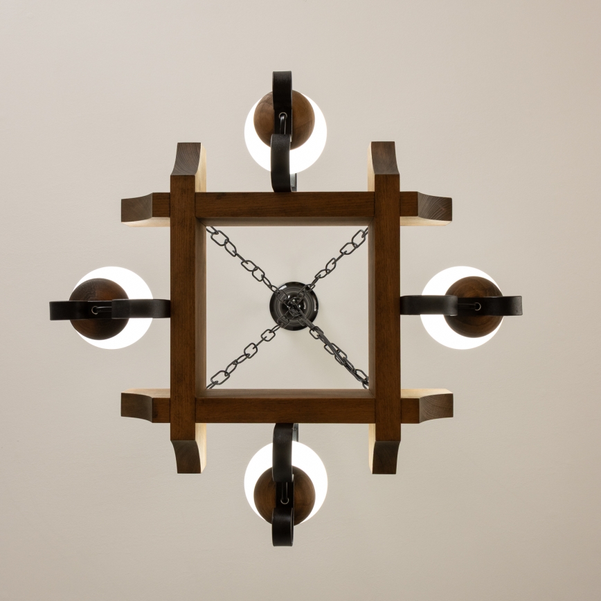 Brilagi - Люстра на цепи QUEEN 4xE14/40W/230V бук