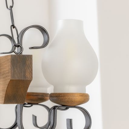 Brilagi - Люстра на цепи QUEEN 4xE14/40W/230V бук