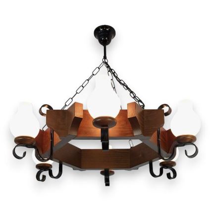 Brilagi - Люстра на цепи QUEEN 6xE14/40W/230V бук/орех