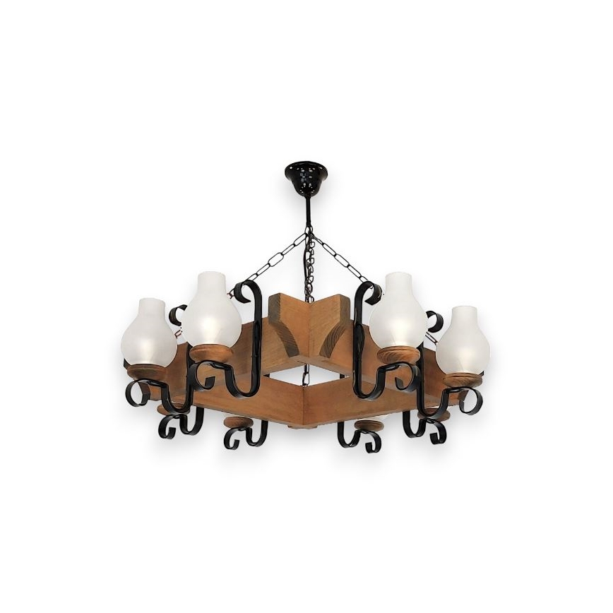 Brilagi - Люстра на цепи QUEEN 8xE14/40W/230V бук