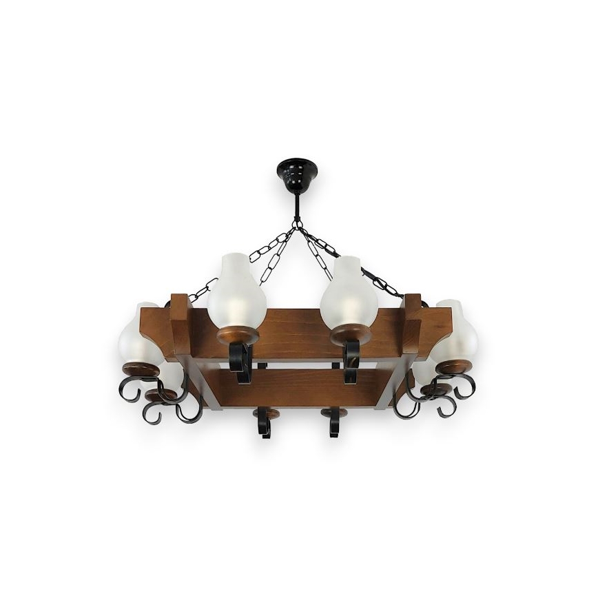 Brilagi - Люстра на цепи QUEEN 8xE14/40W/230V бук/орех