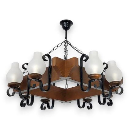 Brilagi - Люстра на цепи QUEEN 8xE14/40W/230V бук/орех