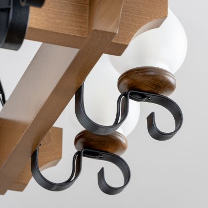 Brilagi - Люстра на цепи QUEEN 8xE14/40W/230V бук/орех