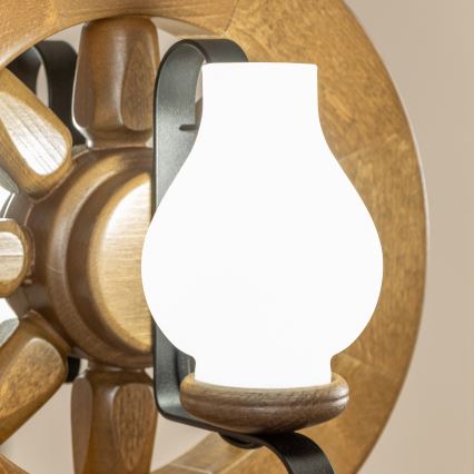 Brilagi - Люстра на цепи ROATA 2xE14/40W/230V бук/грецкий орех