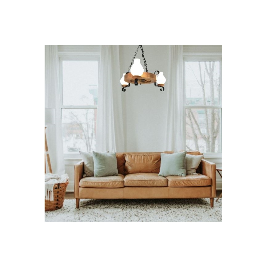 Brilagi - Люстра на цепи ROATA 3xE14/40W/230V бук