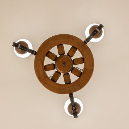 Brilagi - Люстра на цепи ROATA 3xE14/40W/230V бук