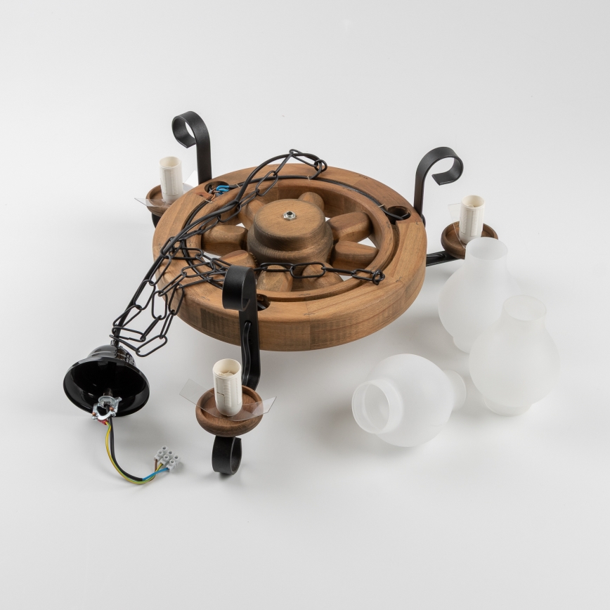 Brilagi - Люстра на цепи ROATA 3xE14/40W/230V бук