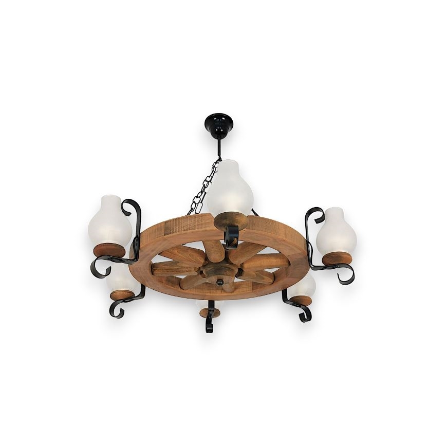 Brilagi - Люстра на цепи ROATA 6xE14/40W/230V бук