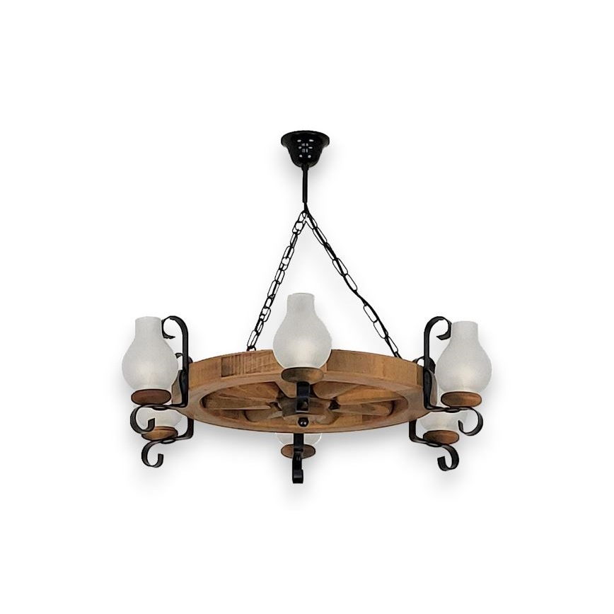 Brilagi - Люстра на цепи ROATA 6xE14/40W/230V бук