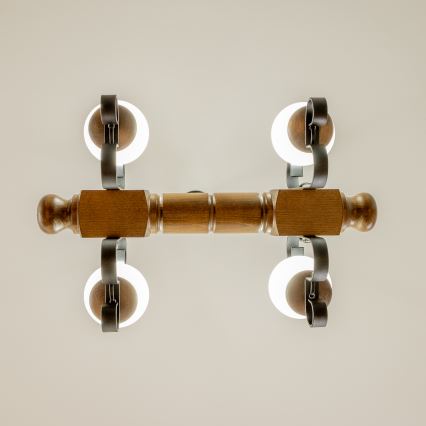 Brilagi - Люстра на цепи RUSTIC 4xE14/40W/230V бук/орех