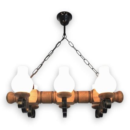 Brilagi - Люстра на цепи RUSTIC 6xE14/40W/230V бук