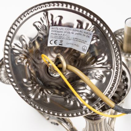 Brilagi - Люстра на ланцюгу CLASSIC 6xE14/60W/230V латунь