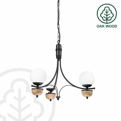 Brilagi - Люстра на ланцюгу COTTAGE 3xG9/40W/230V бук/білий
