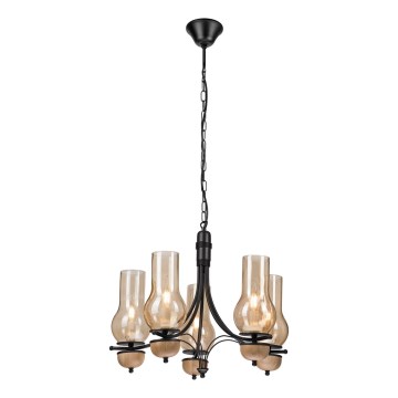 Brilagi - Люстра на ланцюгу COTTAGE 5xE14/40W/230V бук/коричневий