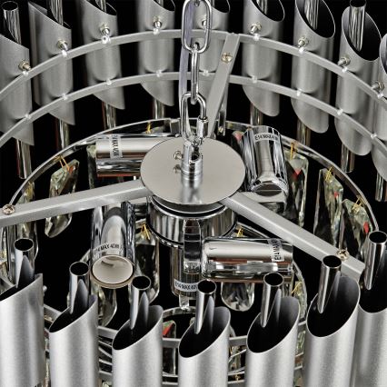 Brilagi - Люстра на ланцюгу ECLIPSE 5xE14/10W/230V діам. 38 см срібляста