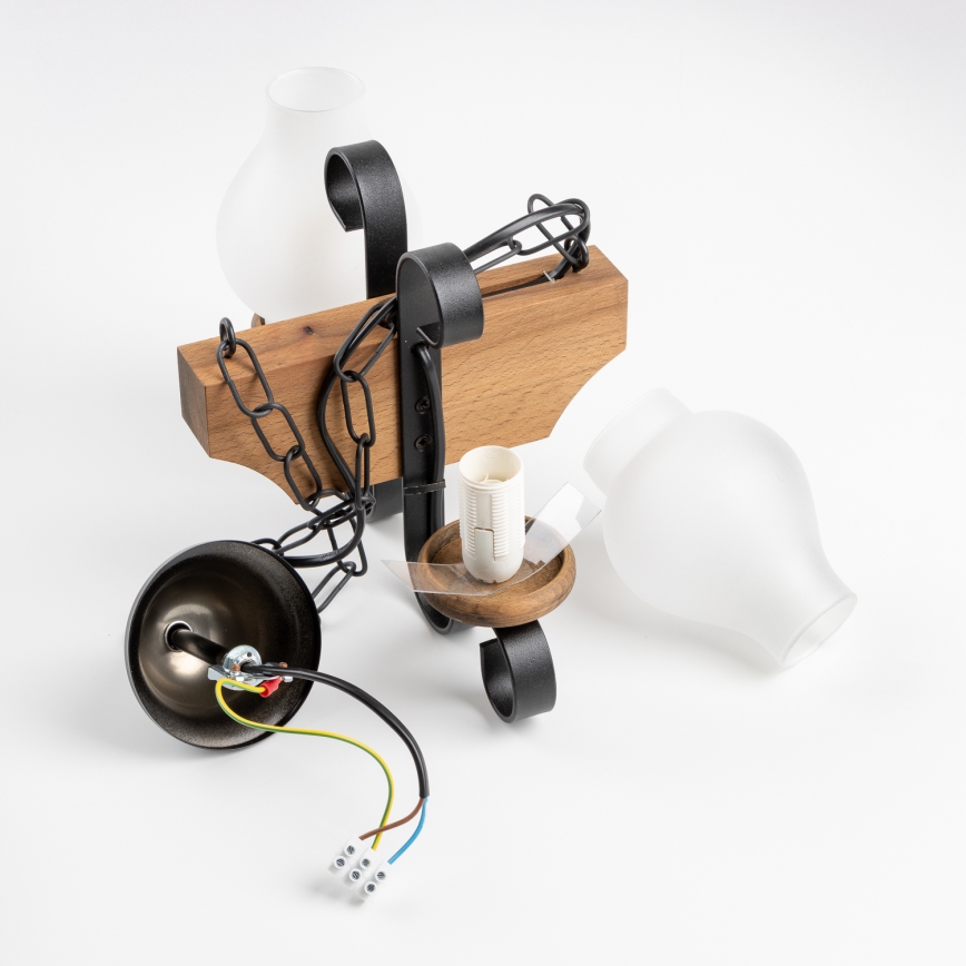 Brilagi - Люстра на ланцюгу QUEEN 2xE14/40W/230V бук