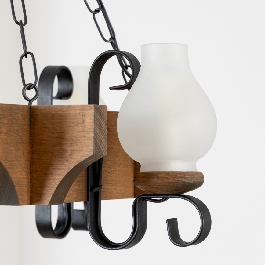 Brilagi - Люстра на ланцюгу QUEEN 4xE14/40W/230V бук