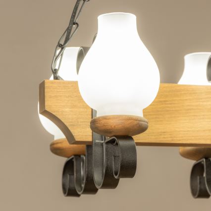 Brilagi - Люстра на ланцюгу QUEEN 4xE14/40W/230V бук