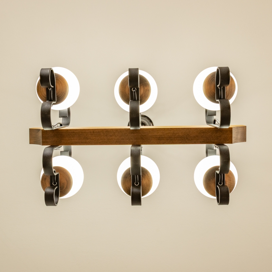 Brilagi - Люстра на ланцюгу QUEEN 6xE14/40W/230V бук