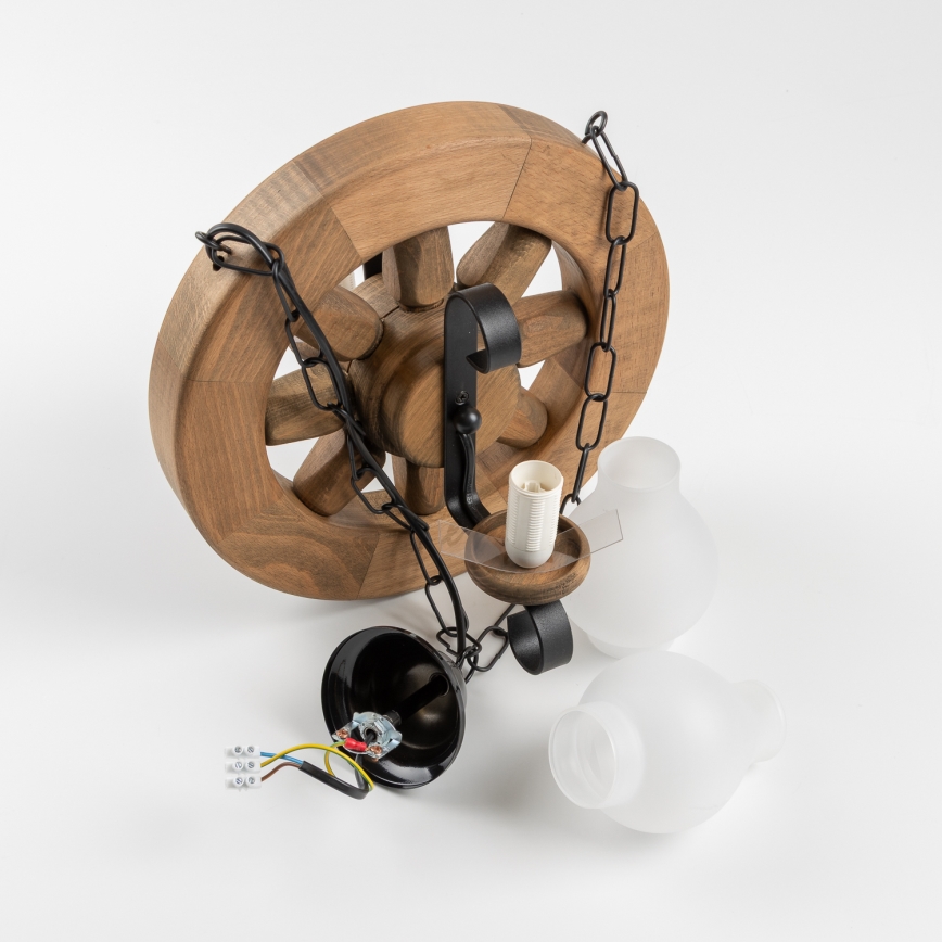 Brilagi - Люстра на ланцюгу ROATA 2xE14/40W/230V бук