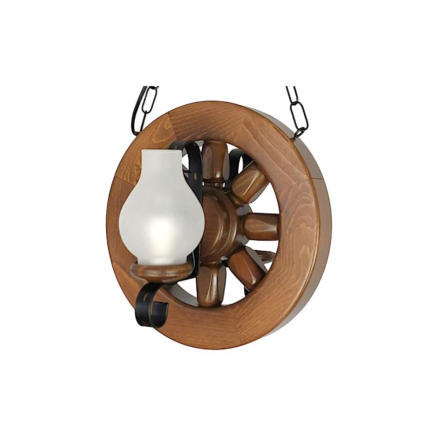 Brilagi - Люстра на ланцюгу ROATA 2xE14/40W/230V бук/волоський горіх