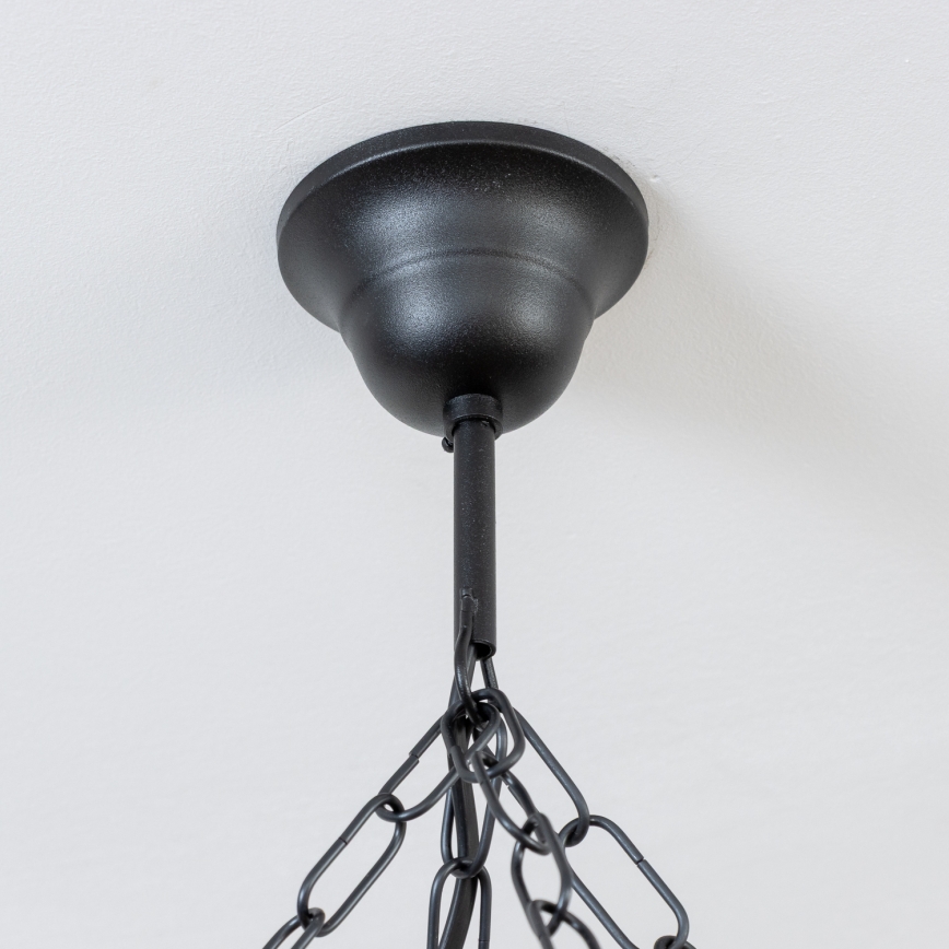 Brilagi - Люстра на ланцюгу ROATA 8xE14/40W/230V, діаметр 70 см, з буку