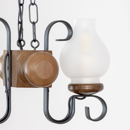 Brilagi - Люстра на ланцюгу RUSTIC 2xE14/40W/230V бук/волоський горіх