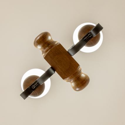 Brilagi - Люстра на ланцюгу RUSTIC 2xE14/40W/230V бук/волоський горіх