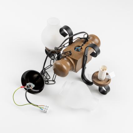 Brilagi - Люстра на ланцюгу RUSTIC 2xE14/40W/230V бук/волоський горіх