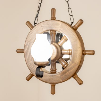 Brilagi - Люстра на ланцюгу TIMONA 2xE14/40W/230V бук/волоський горіх