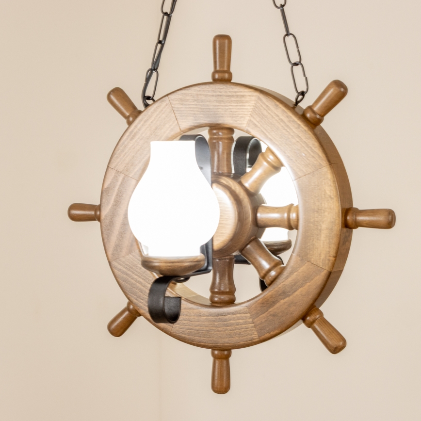 Brilagi - Люстра на ланцюгу TIMONA 2xE14/40W/230V бук/волоський горіх