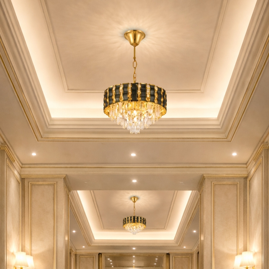 Brilagi - Люстра на ланцюзі CRISTAL 5xE14/40W/230V діам. 38 см