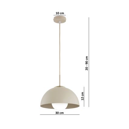 Brilagi - Люстра на шнурі COSMO 1xE27/60W/230V діаметр 30 см бежева/золота