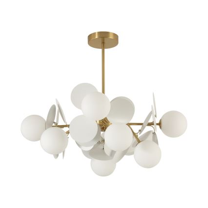Brilagi - Люстра на штанге BALMO 8xG9/9Вт/230В Ø 60 см золотой/белый