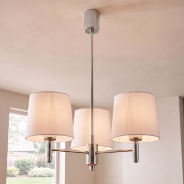 BRILAGI - Люстра на штанге MONTE 3xE27/60W/230V кремовый/глянцевый хром