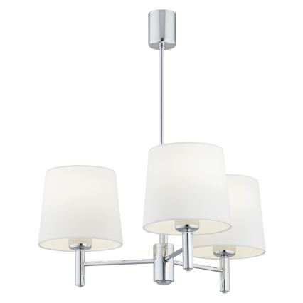 BRILAGI - Люстра на штанзі MONTE 3xE27/60W/230V кремова/блискучий хром
