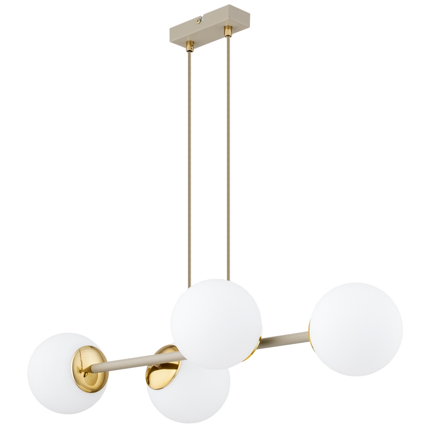 Brilagi - Люстра на тросе 4xE27/60W/230V бежевая/золотая