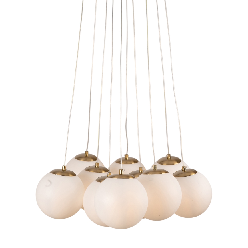 Brilagi - люстра на тросе GLOBE 10xE14/15W/230V белая