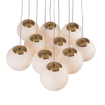 Brilagi - люстра на тросе GLOBE 10xE14/15W/230V белая